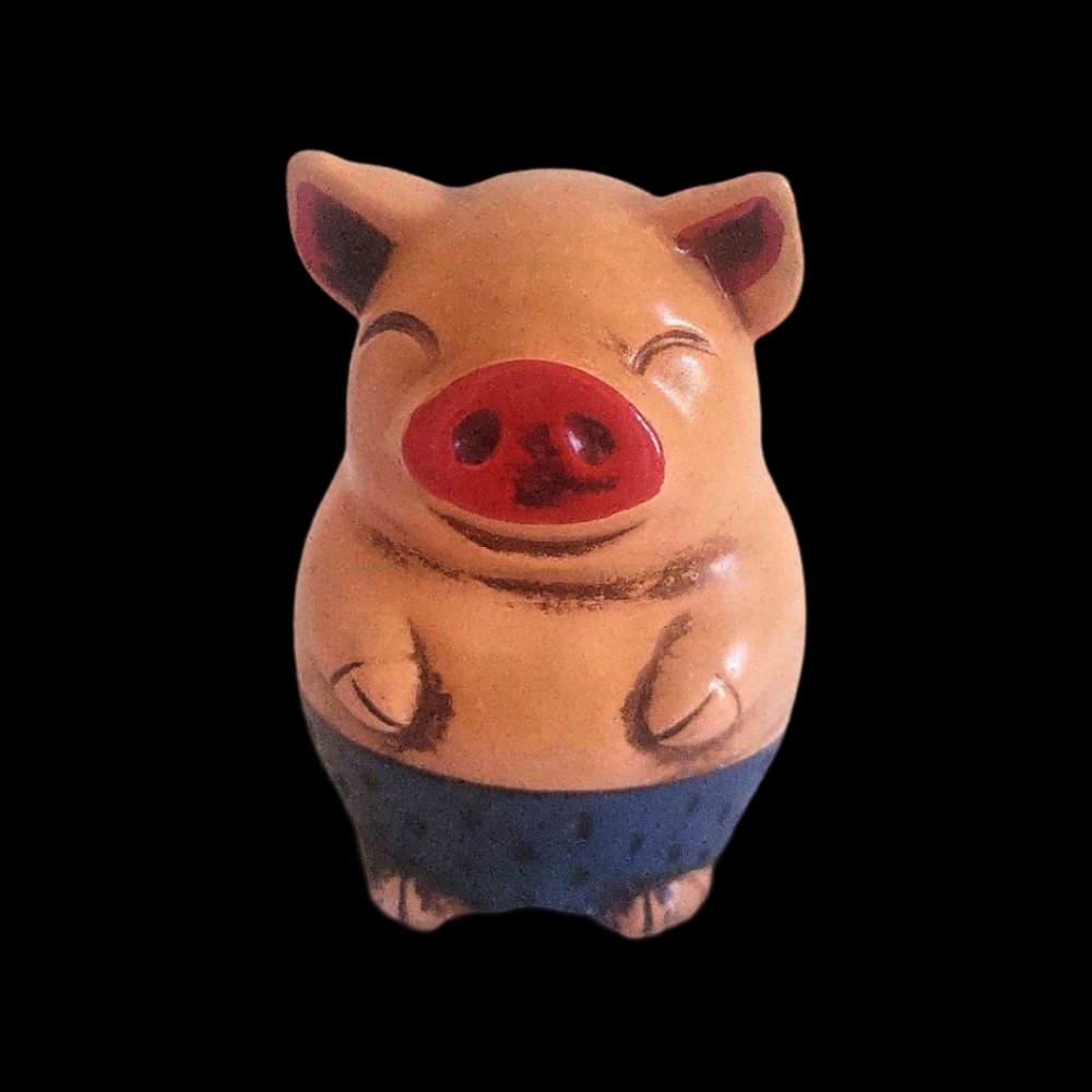 Vintage made in japan piggy chalk bank
